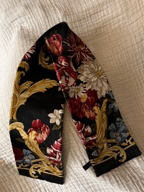 Pinto Silk Blend Floral Print Baroque Style Scarf